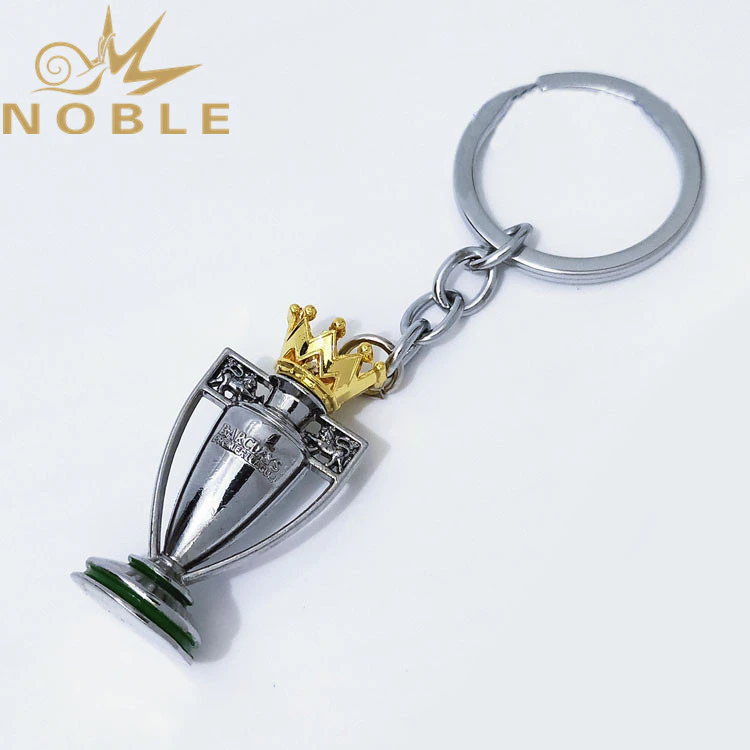 Custom Football Fans Support Gifts Premier League Champion Trophy Metal Keychain