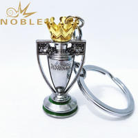 Custom Football Fans Support Gifts Premier League Champion Trophy Metal Keychain
