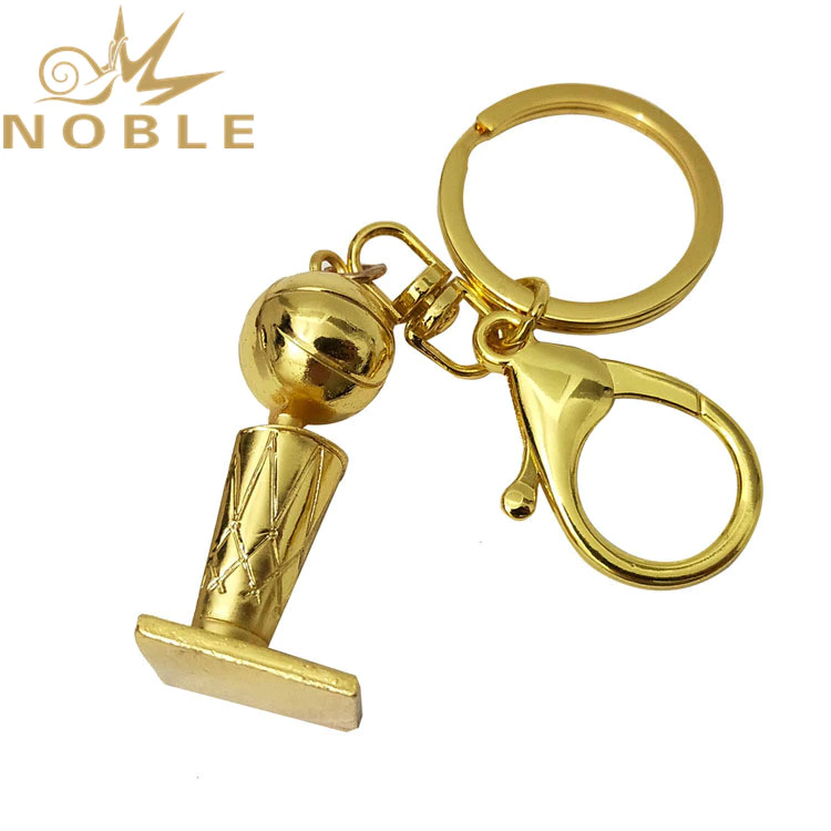 Popular New Design Custom NBA Champion Trophy Metal Keychain