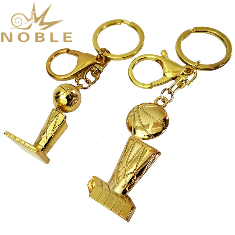 Popular New Design Custom NBA Champion Trophy Metal Keychain