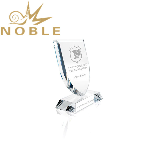 Custom UV Printing Crystal Shield Plaque Award