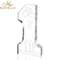 Free Engraving Custom Crystal Number Award for Winner