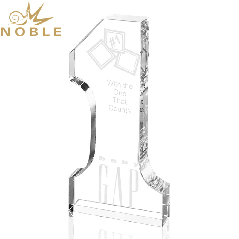 Free Engraving Custom Crystal Number Award for Winner