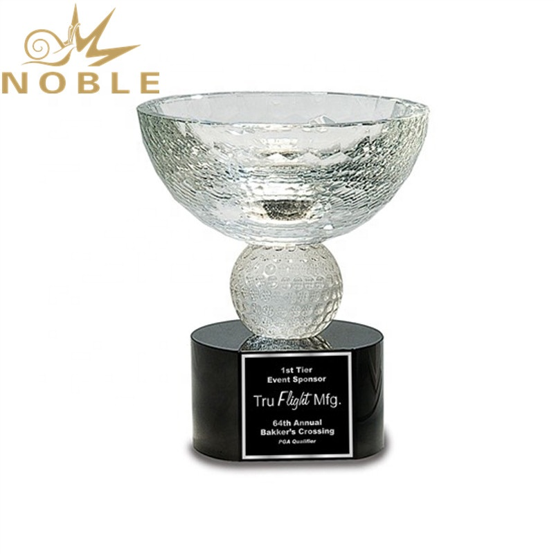 New Design High Quality Custom Crystal Golf Bowl Trophy