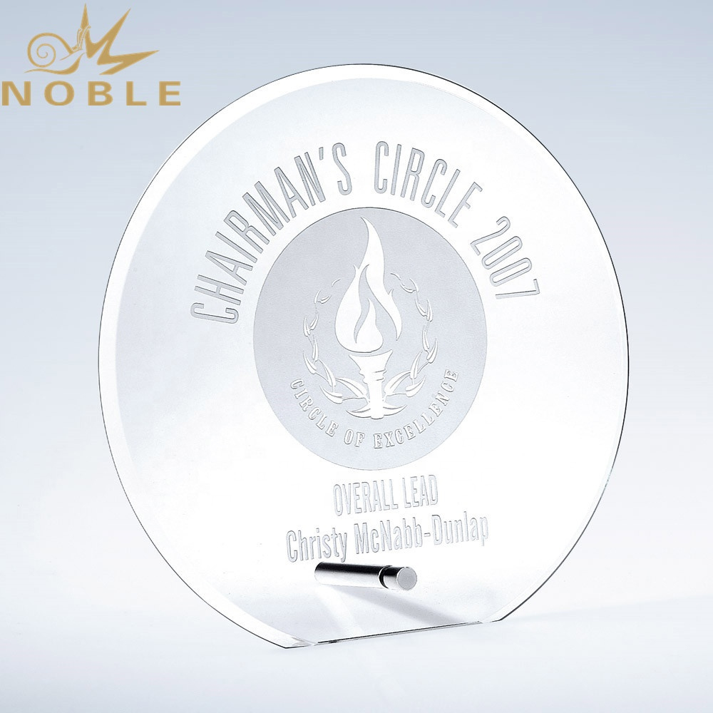 Noble Awards jade crystal etched glass awards bulk production For Gift-1