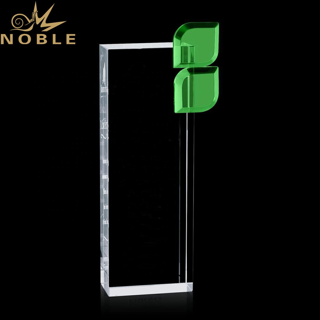 Noble High Quality Custom Optical Crystal Bernadette Award
