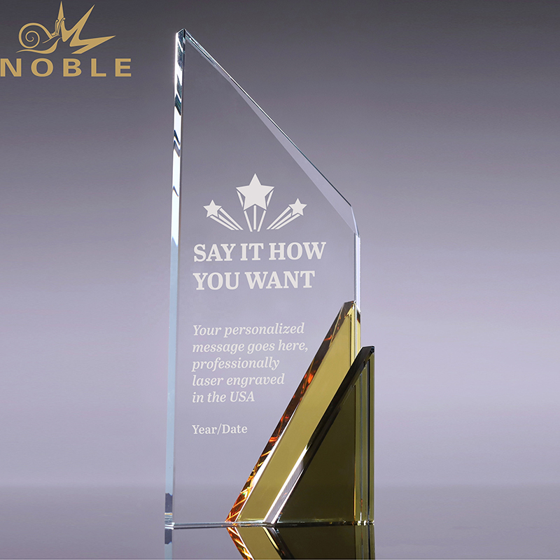 Noble Awards jade crystal crystal award trophy bulk production For Awards-1