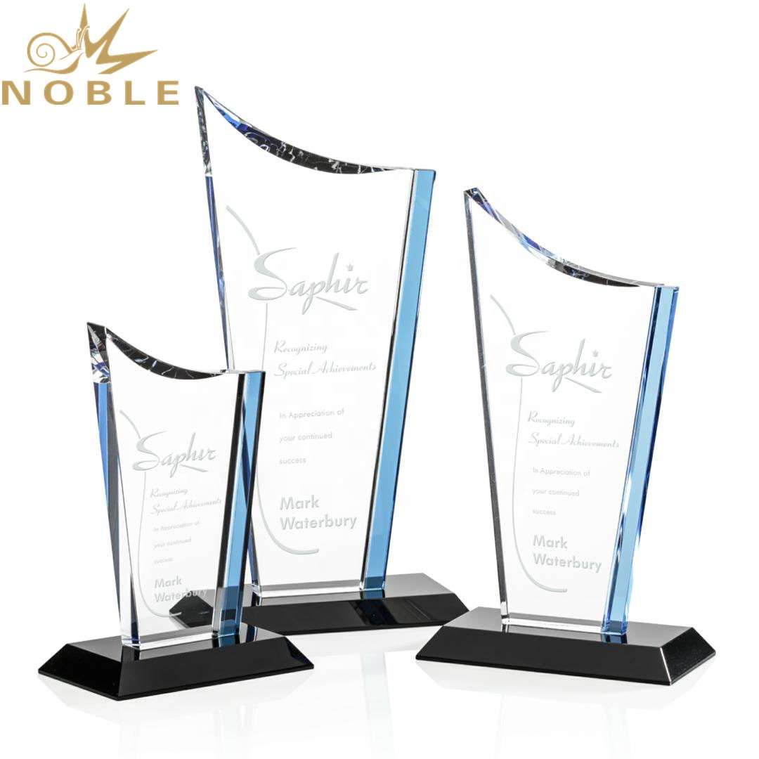 Noble Awards durable crystal soccer trophy free sample For Sport games-1