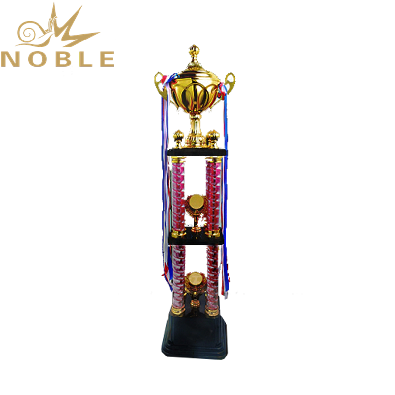 Double Layer Large Four Column Trophy