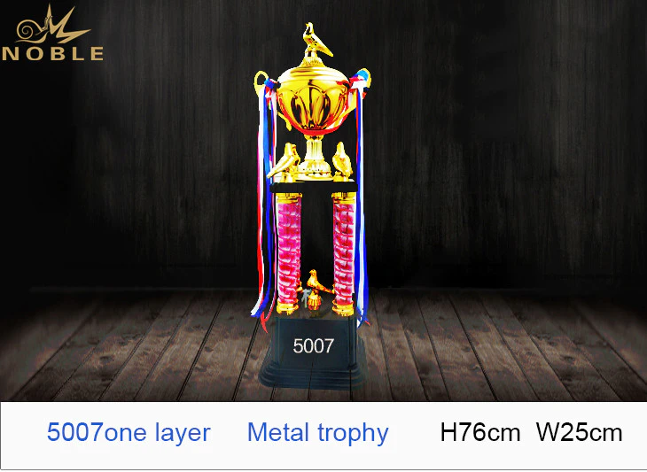 Noble Custom Champion Award Big Size Four Column Metal CupTrophy