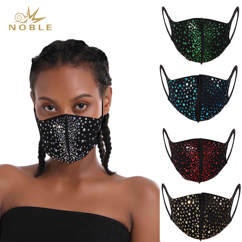 Fashion Show Holiday Mask Sequin Face Mask Party Mask