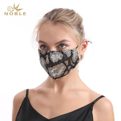 Christmas Masquerade Mask for Women Bling Sequins Fashion Party Face Mask for Girls