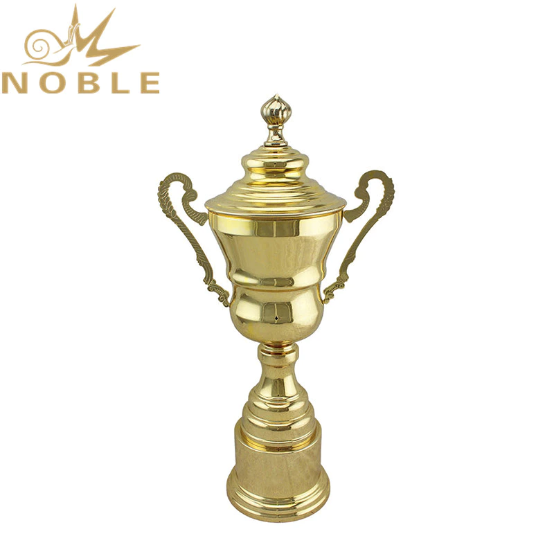 Luxury Design Best Selling Shiny Gold Metal Teamwork Trophy