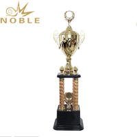 Popular New Design Stock Available Metal Four Column Trophy Cups