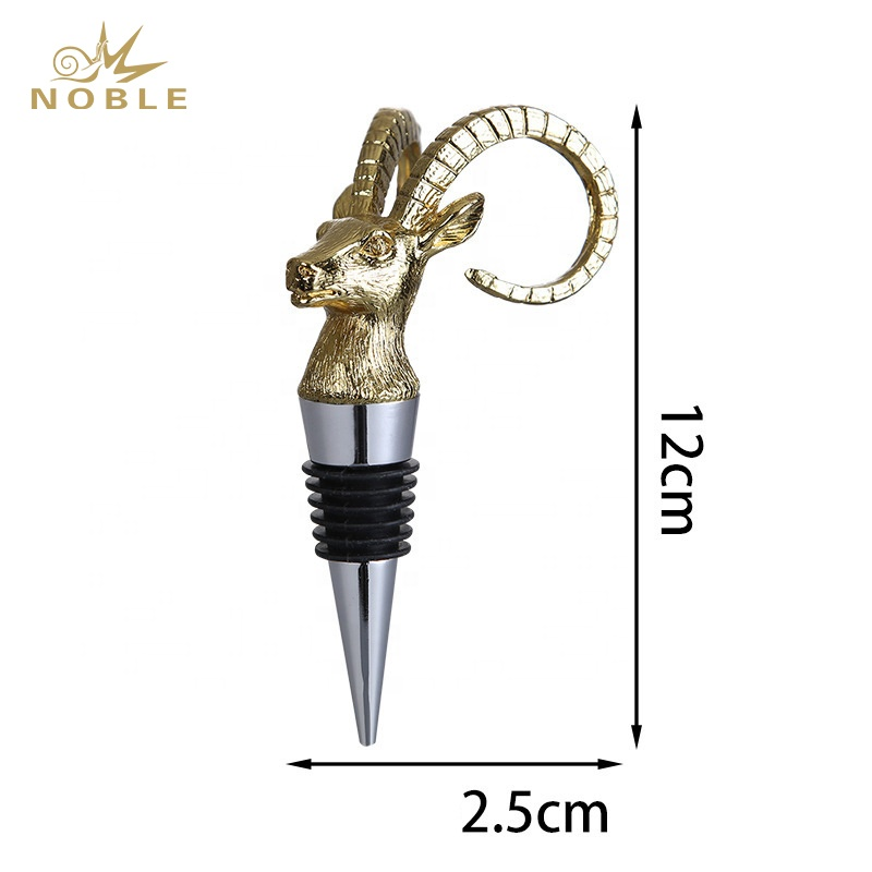 Popular New Design Metal Souvenir Wedding Gifts Custom Antelope Figurine Wine Bottle Stopper