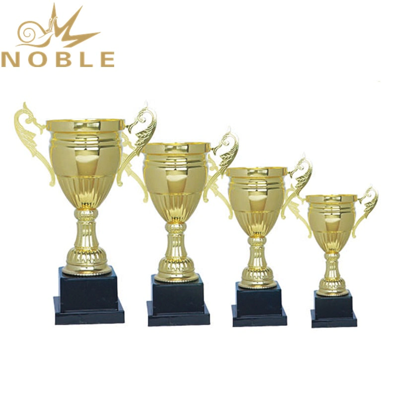 Unique Design Free Logo Printing Metal Cup Trophy for Sports Games