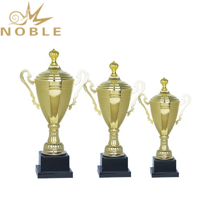 Gold Plated High Quality Metal Sports Badminton Trophy