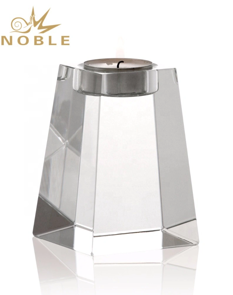 Noble Custom Engraving Crystal Candle Holder High Quality Crystal Wedding Gifts
