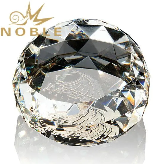 Noble Custom Diamond Facets Paperweight