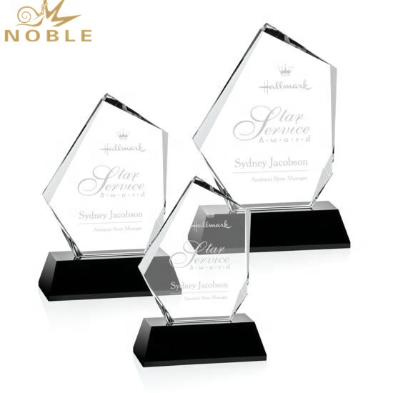 New Design Personalized Engraving Optical Crystal Iceberg Plaque Award
