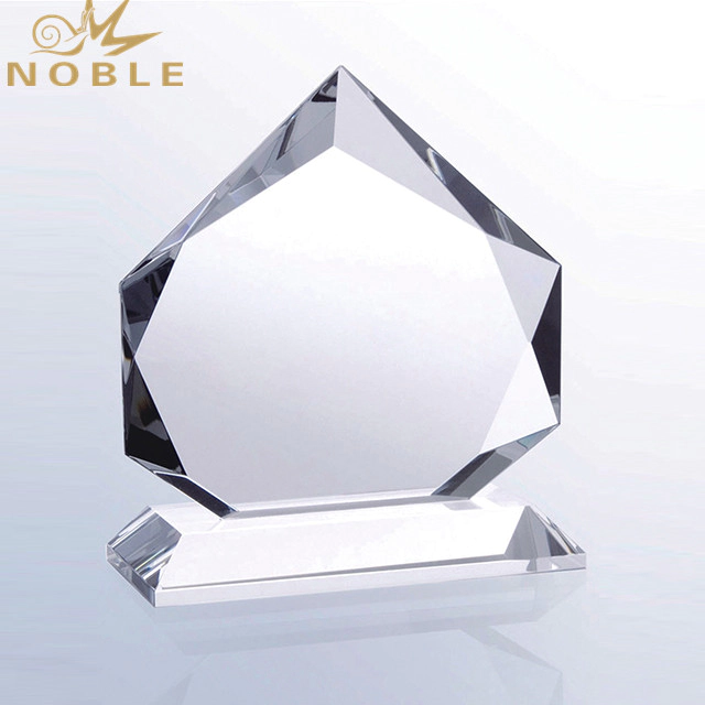 Wholesale Fancy Clear Souvenir Blank Crystal Shield Plaque Trophy