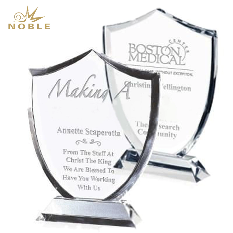 Noble Custom Blank Crystal Plaque Crystal Shield Trophy