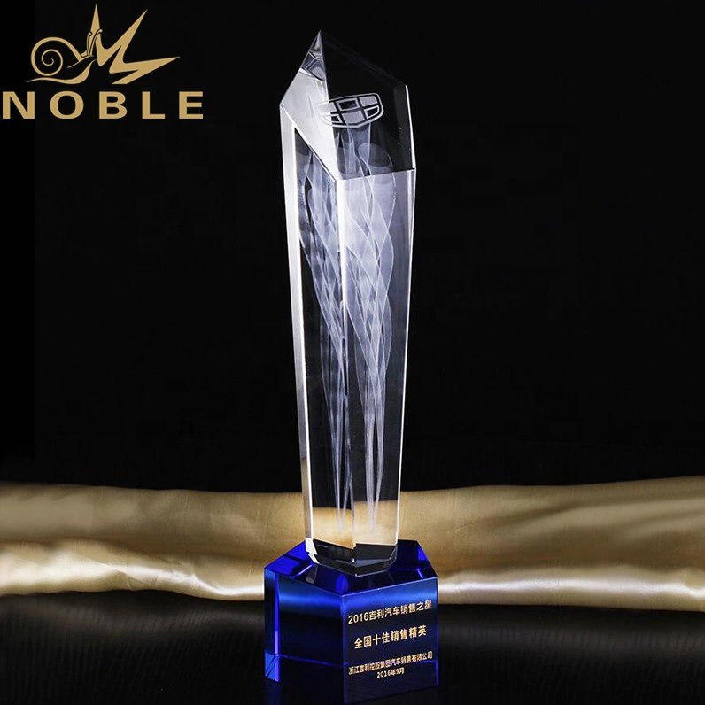 Noble High Quality Custom 3d Laser Engraving Crystal Trophy