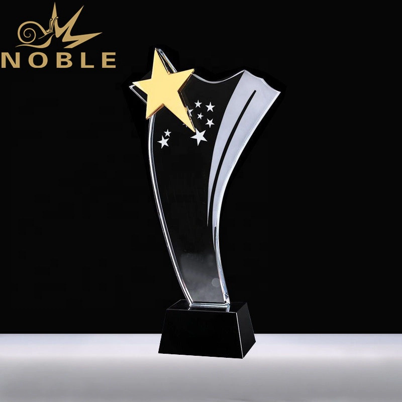 Free engraving custom crystal star trophy