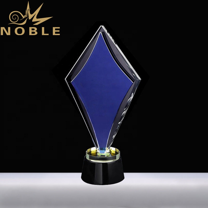 Noble New Design Blue Crystal Custom Award Plaque