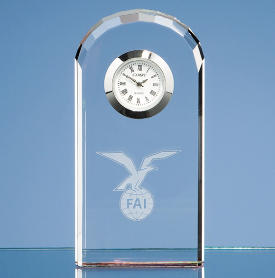 Best Selling Crystal Souvenir Business Gift Custom Crystal Clock Award