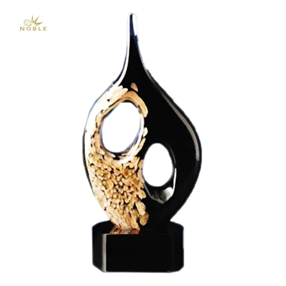 Wholesale Custom Hand Blown Art Glass Award Trophy as Home Decoration Gift