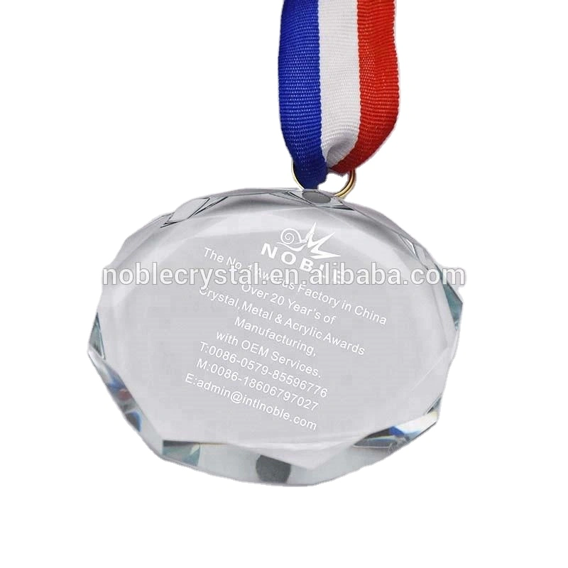 Promotional Custom Corporate Sports Souvenir Gifts Crystal Medal