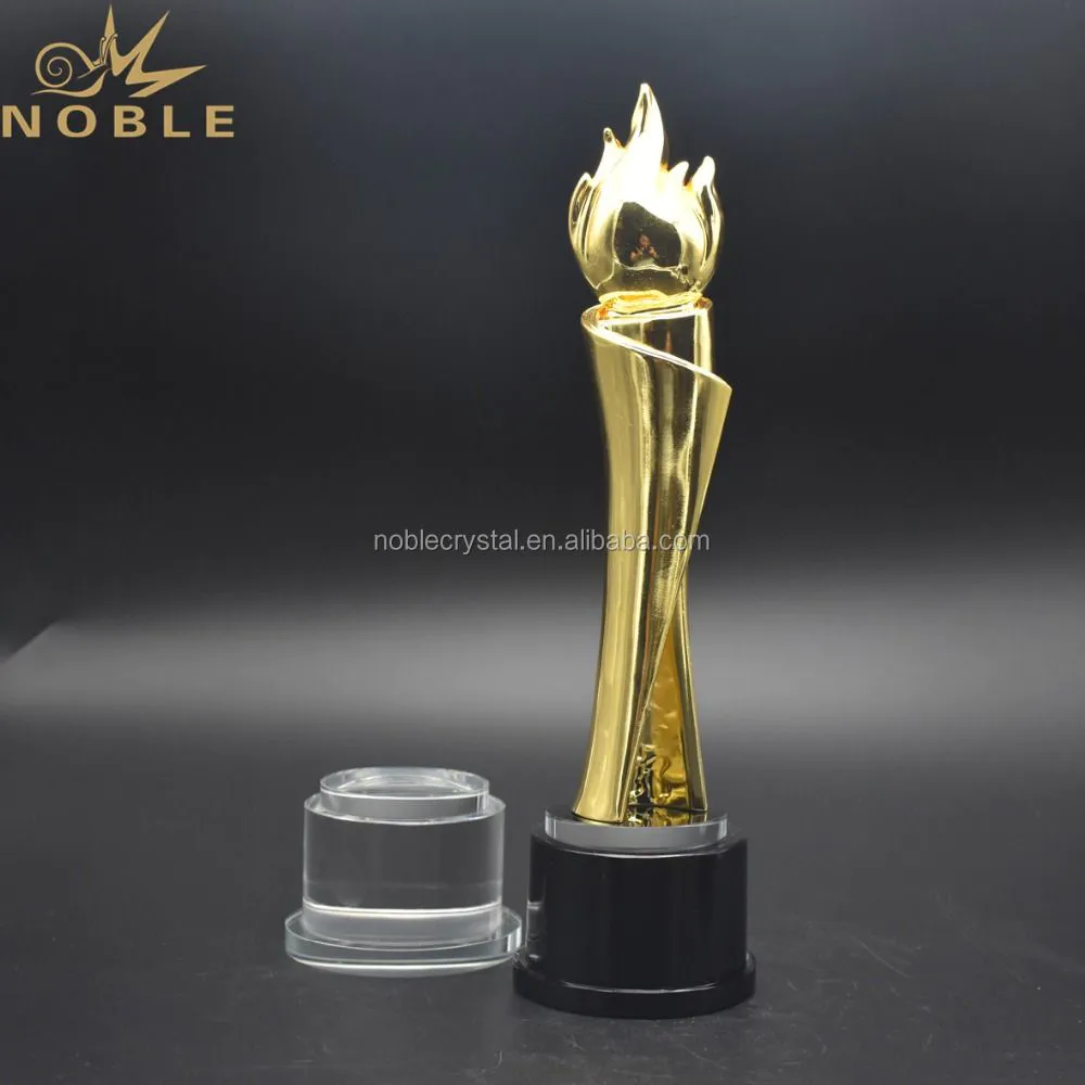Best Selling Custom Metal Torch Flame Trophy