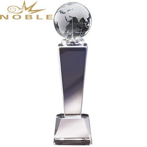 High quality free engraving custom Crystal globe award