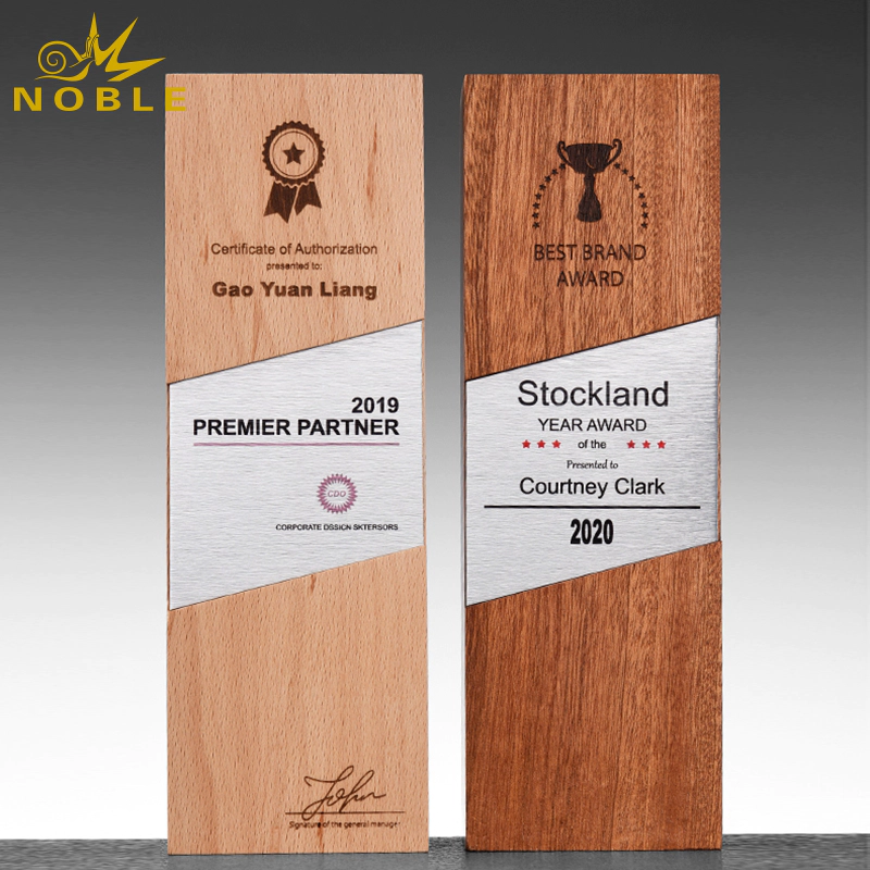 New design Cheap Wholesale Trophy Award Wooden Base Trophy