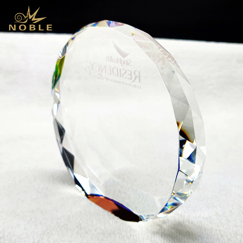 Noble High Quality Custom Engraving Crystal Souvenir Plaque Trophy