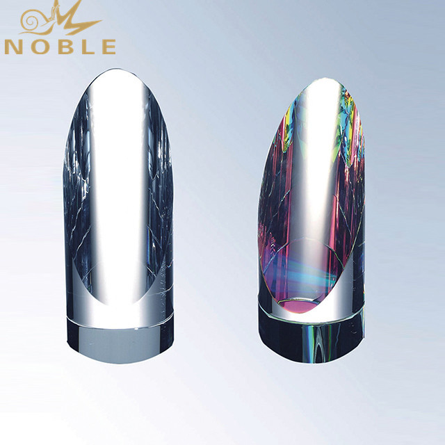 Noble Best selling Custom engraving Crystal cylinder Trophy