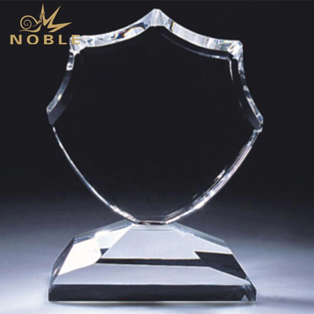 Noble Custom Engraving K9 Crystal Shield Plaque Trophy