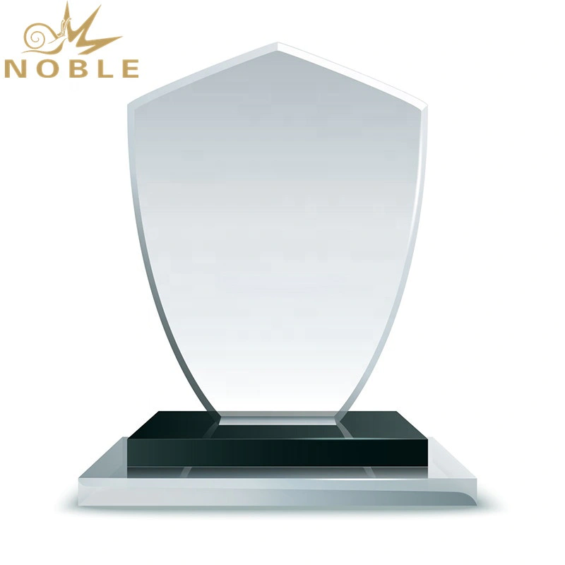 Wholesale Promotion Custom Crystal Blank Shield Plaque Trophy