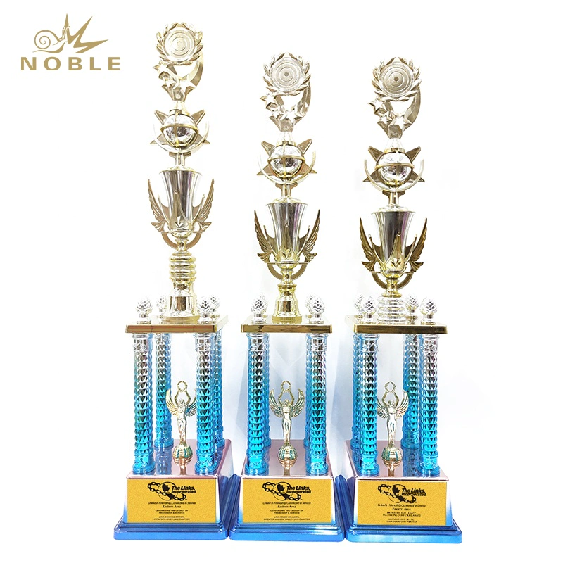 Souvenir use top quality custom metal award bodybuilding trophy for champions