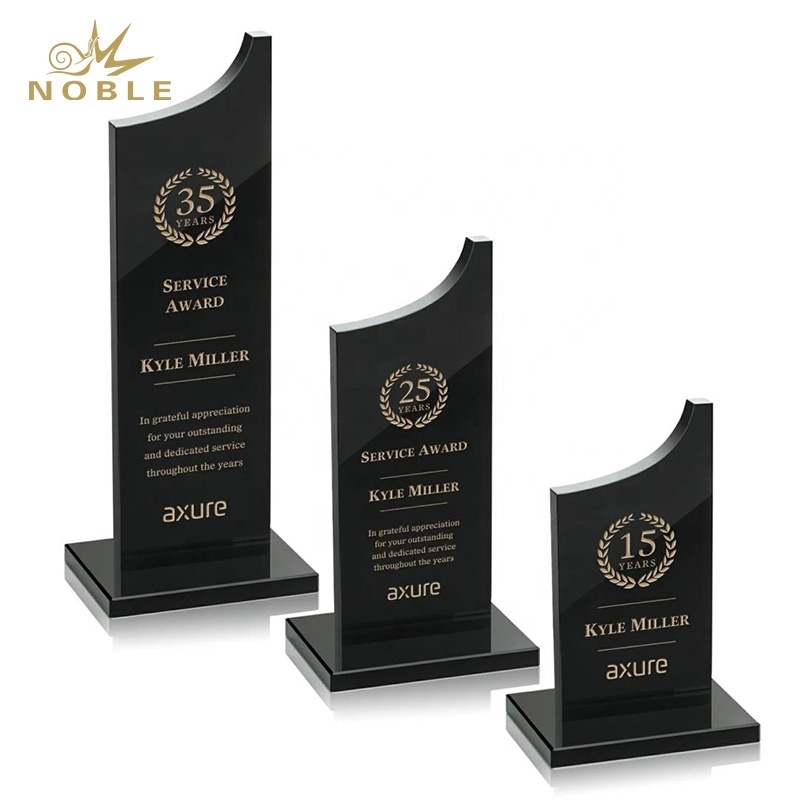 Noble New Design Berrattini Award Custom Black Crystal Award Trophy