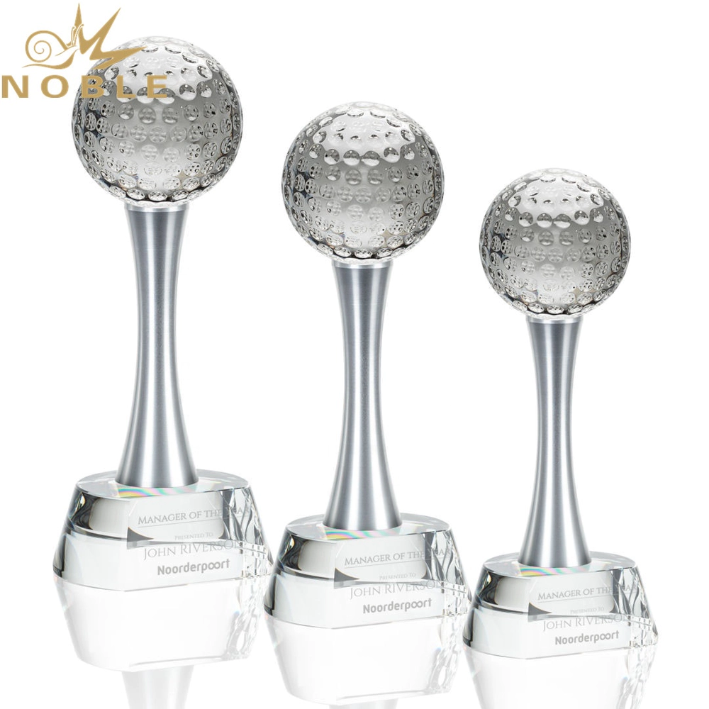 High quality custom sports crystal golf award