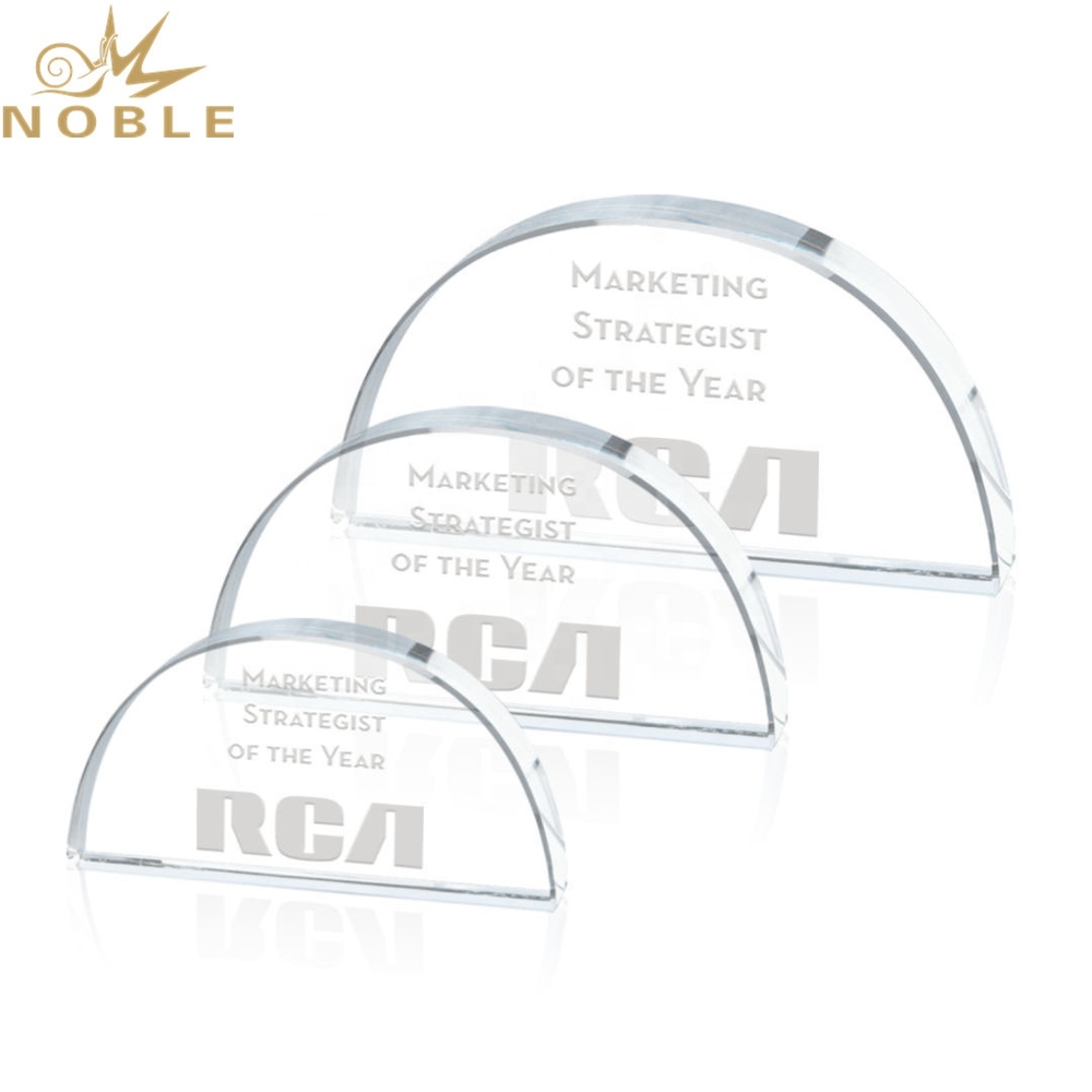 Optical custom souvenir gift Dome crystal paperweight award