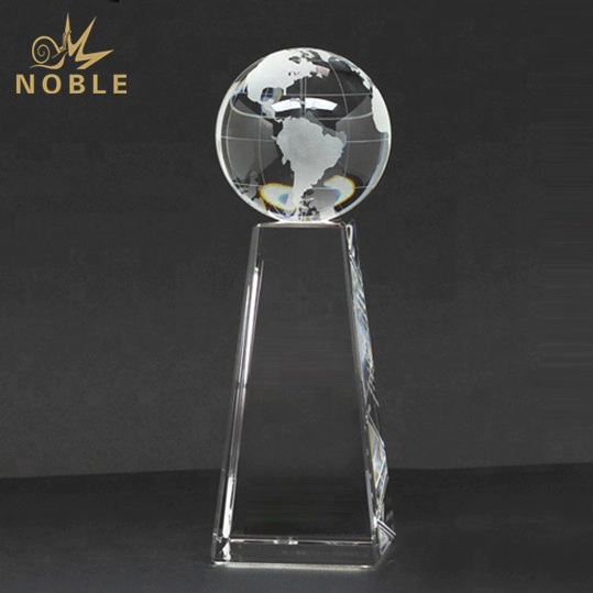 Crystal Globe Award Trophy