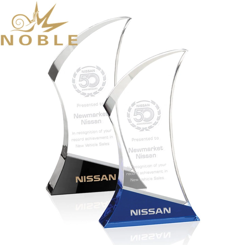 Noble Free engraving crystal custom trophy plaque
