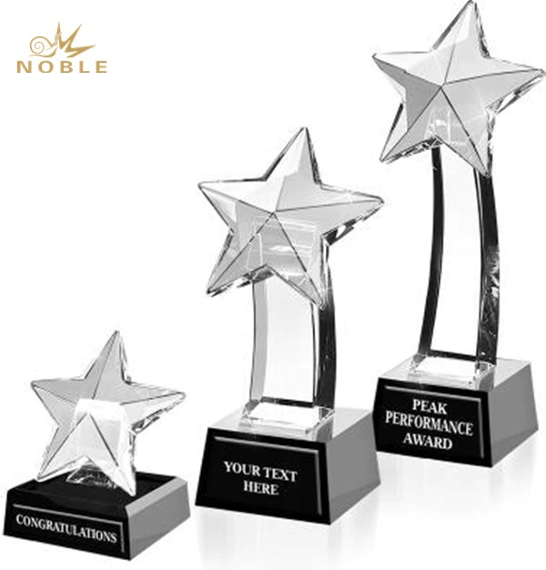 Wholesale Custom Design Crystal Star Award Trophy