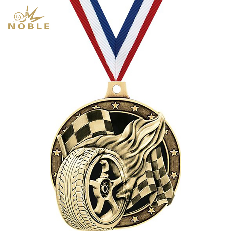Custom Metal Racing Tire Medal