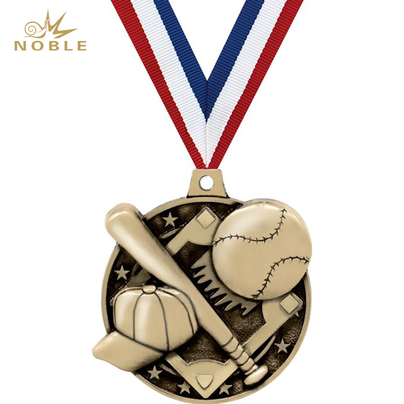 Custom 3D Design Metal Sports Baseball Medal