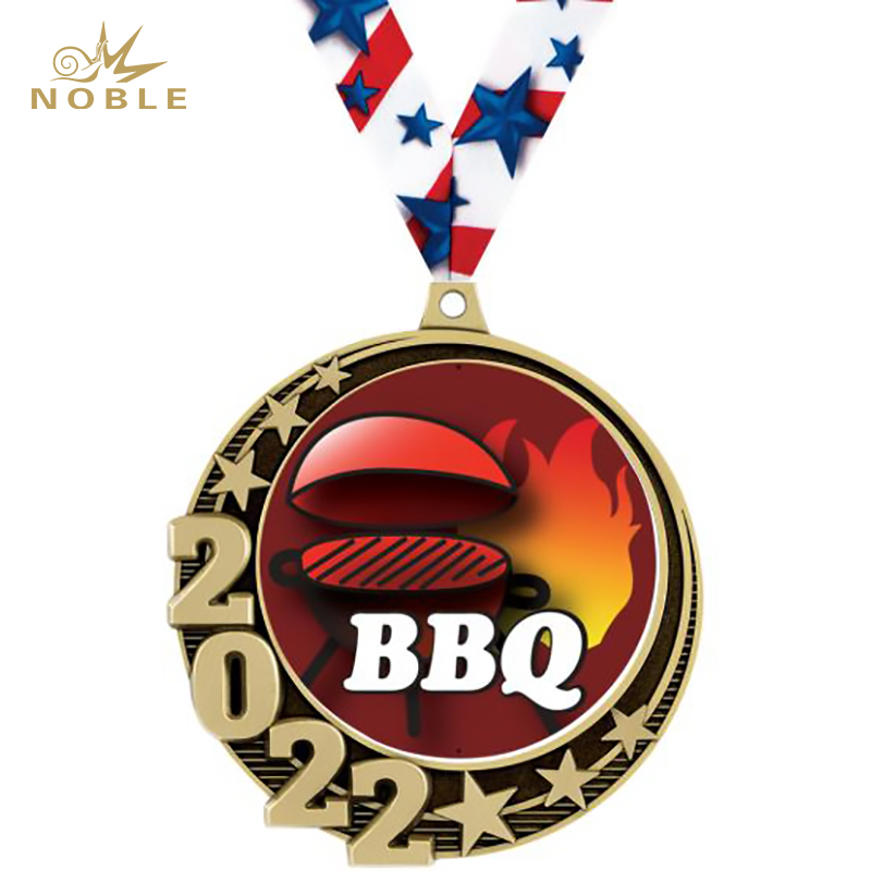 Best Selling Crescent Custom Insert Medal Metal Cooking Medal