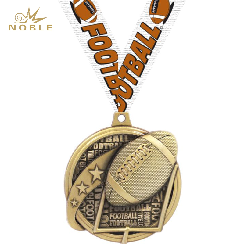 New Design Custom Metal Kudos Football Medal